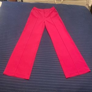 Bebe pink flare dress pants